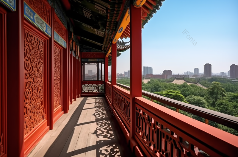 中国福州西禅寺500罗汉中国文化房屋建筑阳台走廊室外风景场景实拍图像摄影,高清,摄影图,摄影图片,图片大全,摄影图免费下载